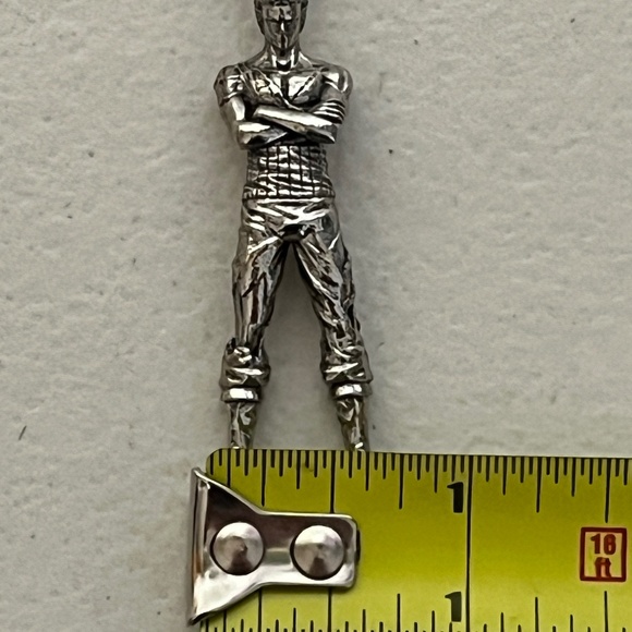 Roronoa Zoro One Piece Charm Pendant Necklace Silver 24" Box Chain Luffy - Picture 9 of 9